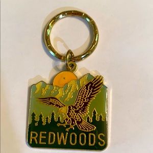 Redwoods key chain, vintage